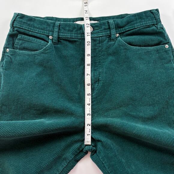 Urban Outfitters BDG Straight Leg Corduroy Pants Size 30 Green Cotton Casual - Picture 11 of 14